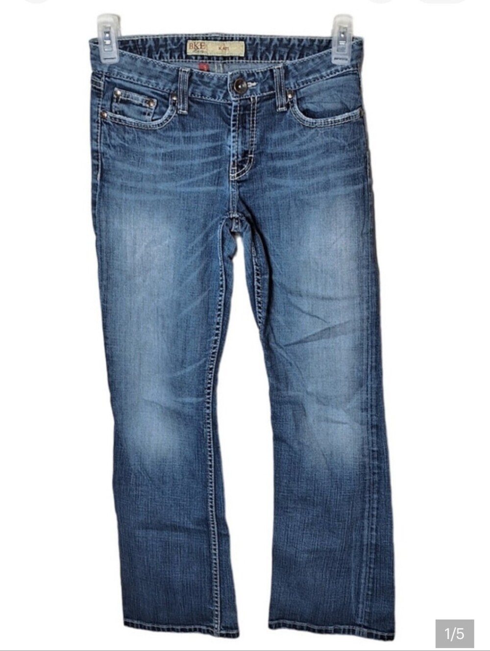 BKE Women 28 Medium Wash Stretch "Kate" Bootcut Denim Jeans